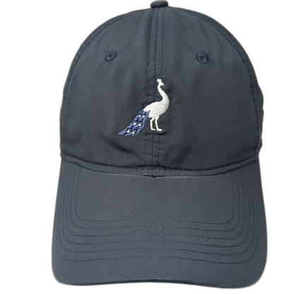 ahead Baseball Cap Blue One Size Peacock Staff Performance Adjustable Strap Hat