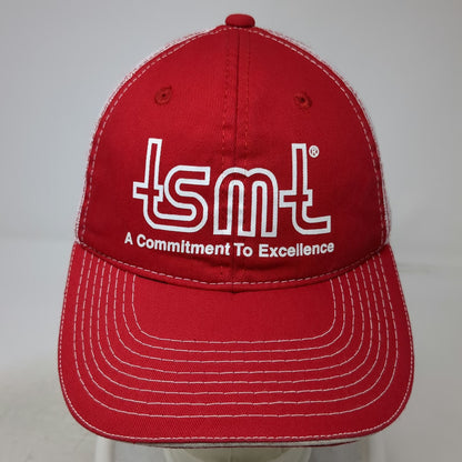 Outdoor Cap Trucker Hat Red One Size tsmt Commitment To Excellence Mesh Snapback