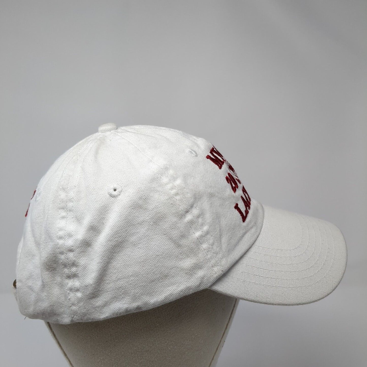 Micds 2019 Lacrosse State Champs Slideback Hat White OS Adjustable Embroidered