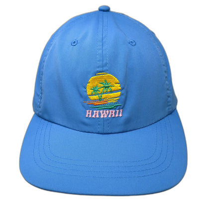 CultureFly Hawaii Embroidered Graphic Blue One Size Baseball Cap Slideback Hat