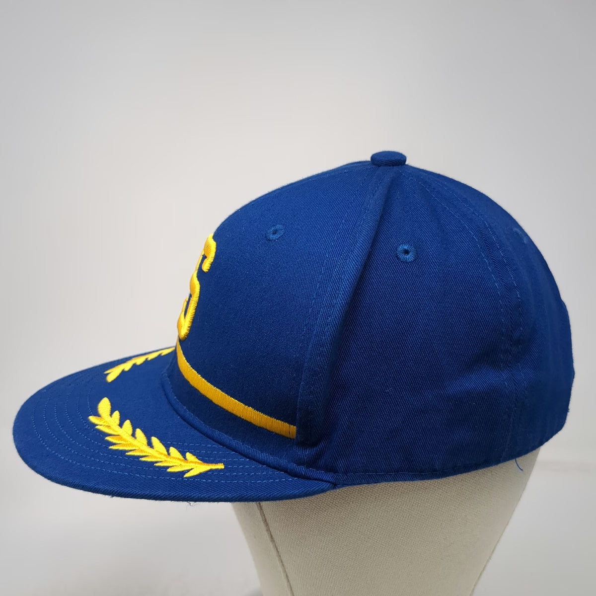Melonwear Snapback Hat Blue One Size Alaska Airlines Laurel Wreaths Yellow S