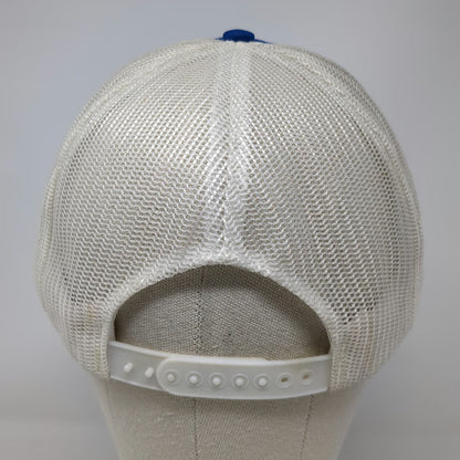 Arnell Trucker Hat Blue White One Size Mesh Snapback AS&E CT Patch Taiwan Tag
