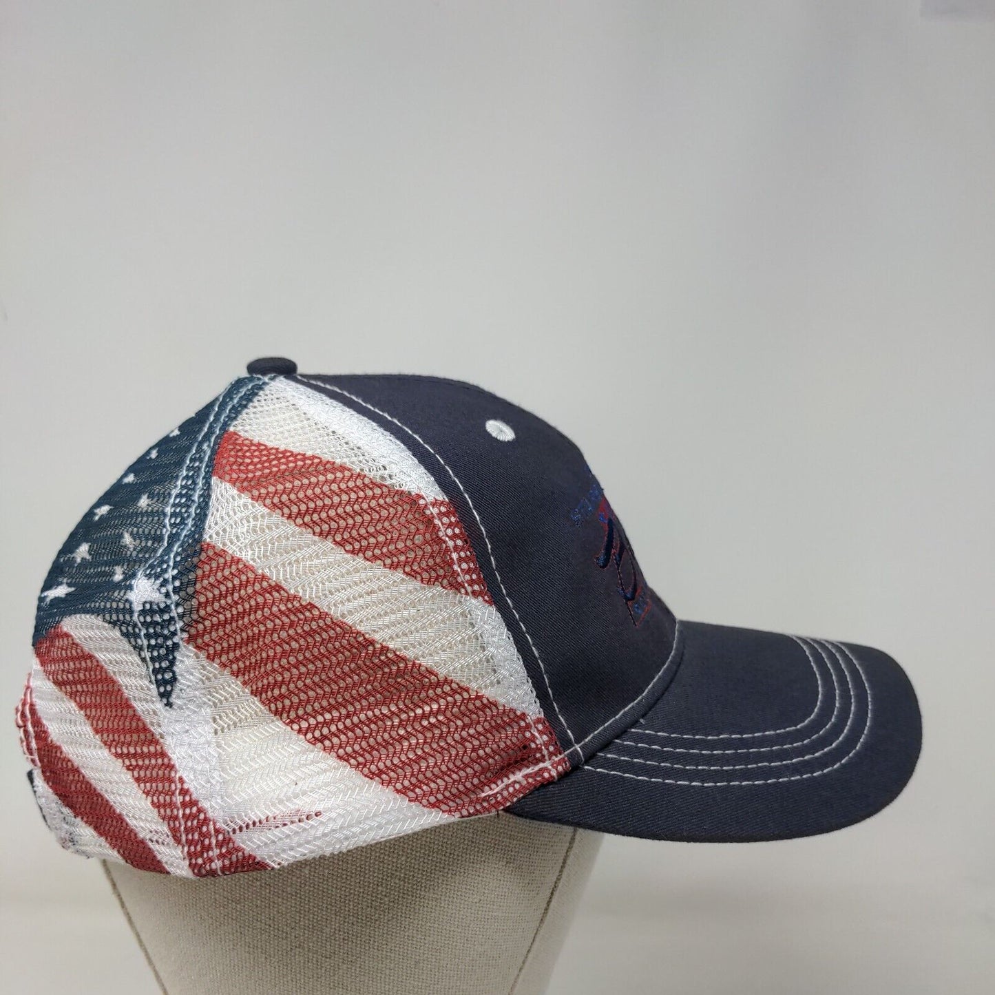 Gqha Stars and Stripes and Big A Strapback Trucker Hat Multicolor OSFA Patriotic