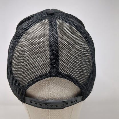 EV Snapback Trucker Hat Black OSFM Adjustable Mesh Back 6 Panel Rope Otto