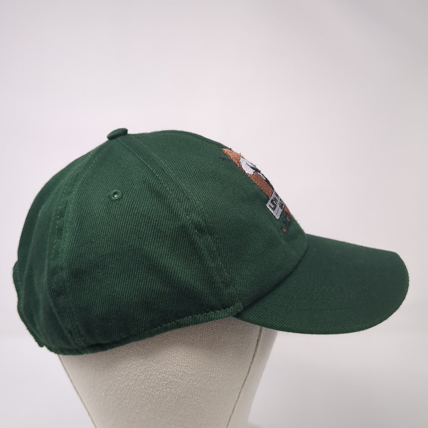 Lew Harris Safaris Strapback Baseball Cap Green One Size Adjustable Embroidered