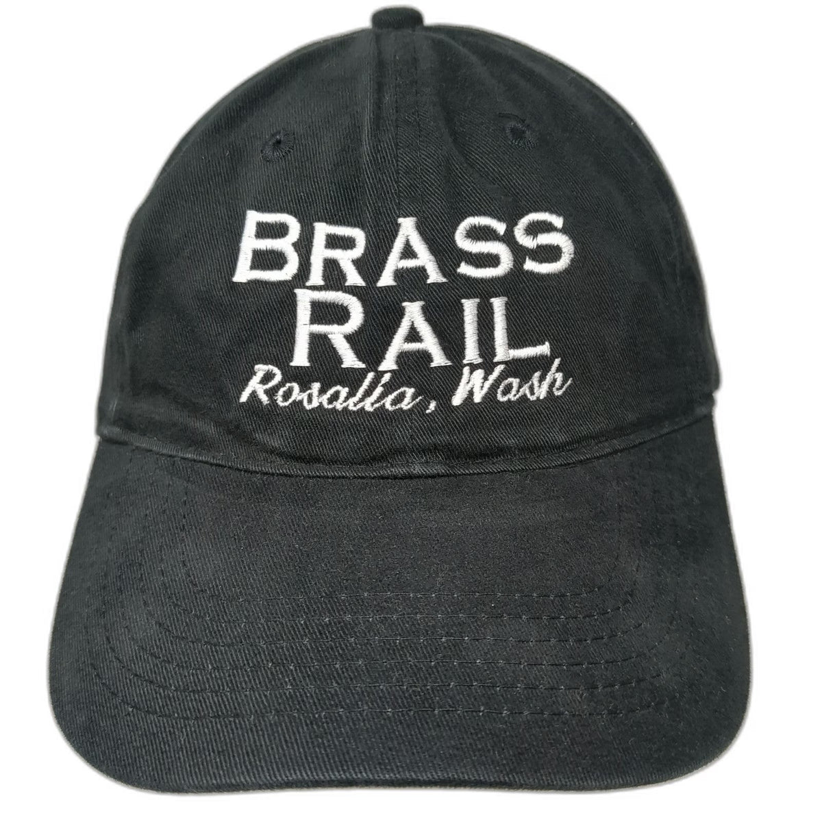 Port & Company Baseball Cap Black One Size Brass Rail Rosalia Wash Cotton Hat