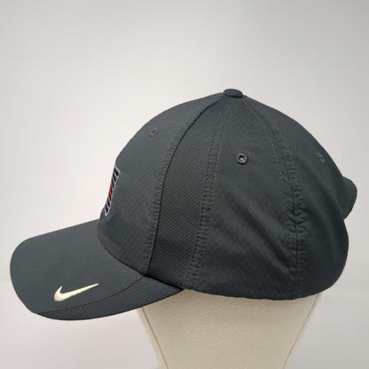 Nike Baseball Cap Gray One Size Thin Red Line American Flag Strapback Golf Hat