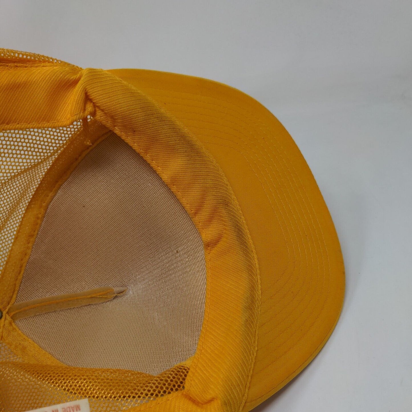 Zephyrhills Auction & Swapmeet Snapback Rope Trucker Hat Yellow OSFA Mesh Back