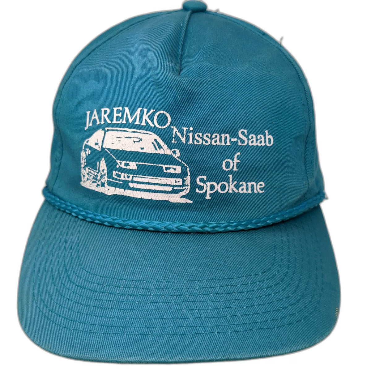 Fine Tree 5 Panel Blue One Size Jaremko Nissan Saab Spokane Rope Snapback Hat