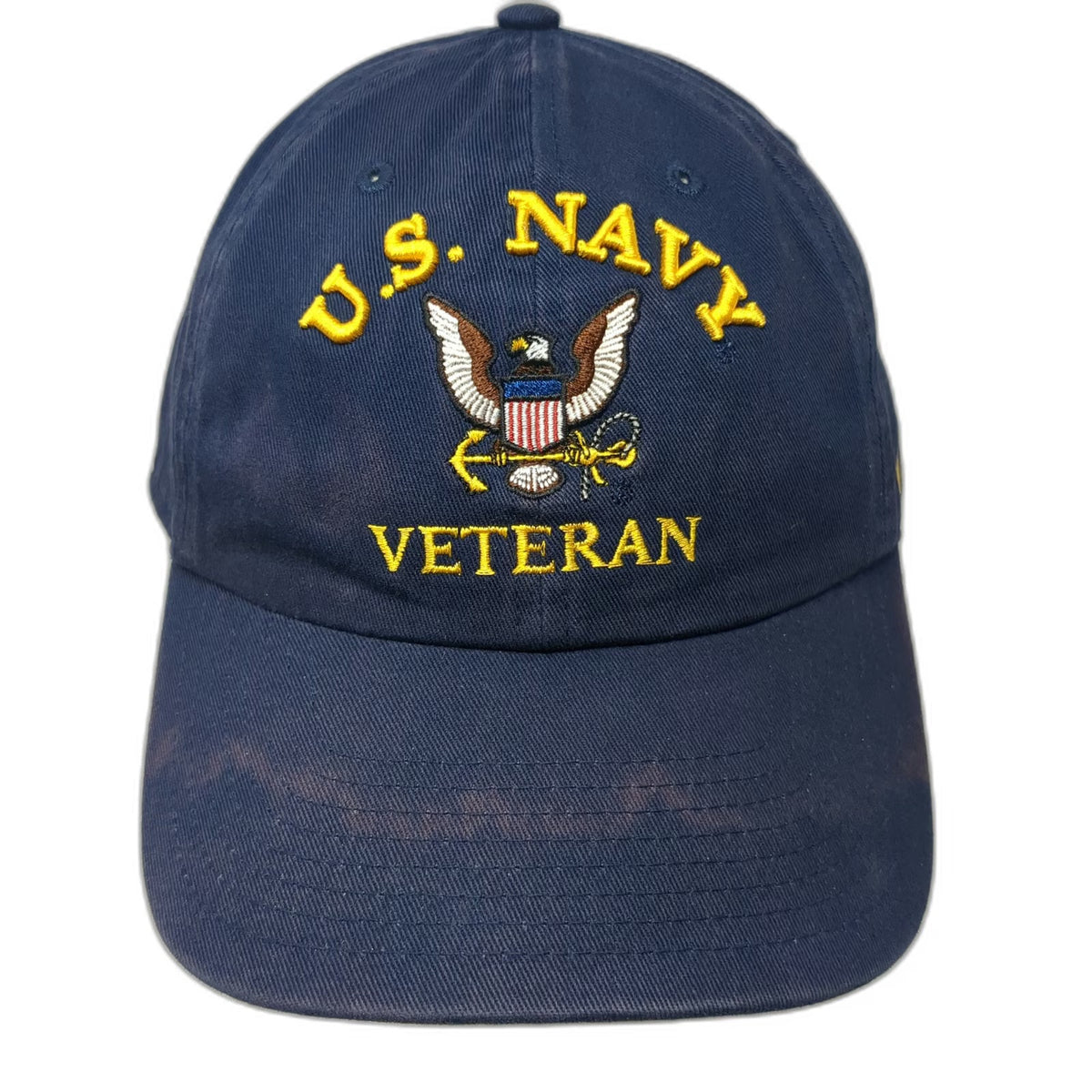 Desert Cactus Baseball Cap Blue One Size U.S. Navy Veteran Cotton Slideback Hat