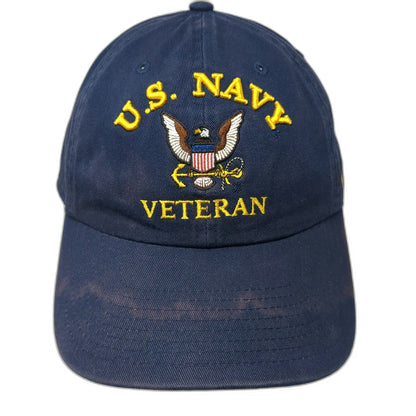 Desert Cactus Baseball Cap Blue One Size U.S. Navy Veteran Cotton Slideback Hat
