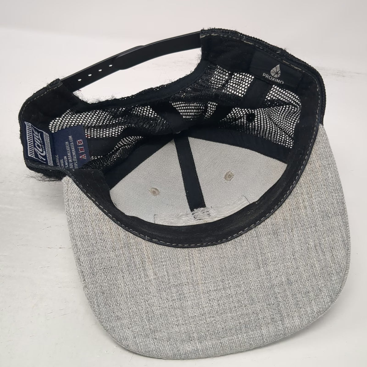 Pendleton Whisky Trucker Hat Gray One Size Let'er Buck Mesh Snapback Acme Logo