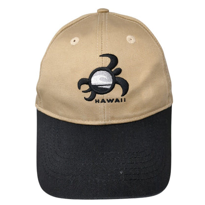 Hawaii Snapback Hat Tan OS Adjustable Embroidered 6 Panel Hawaiian Headwear