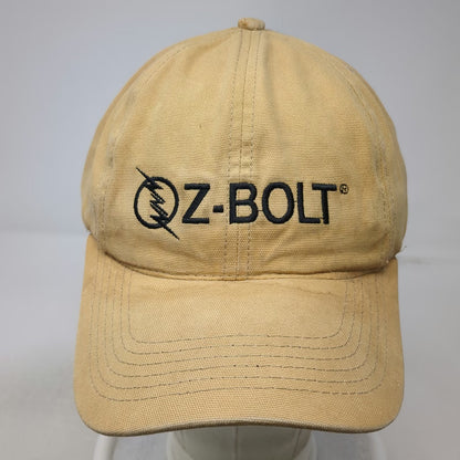 Baseball Cap Brown One Size Fits Most Z-BOLT Logo USA Flag Patch hat