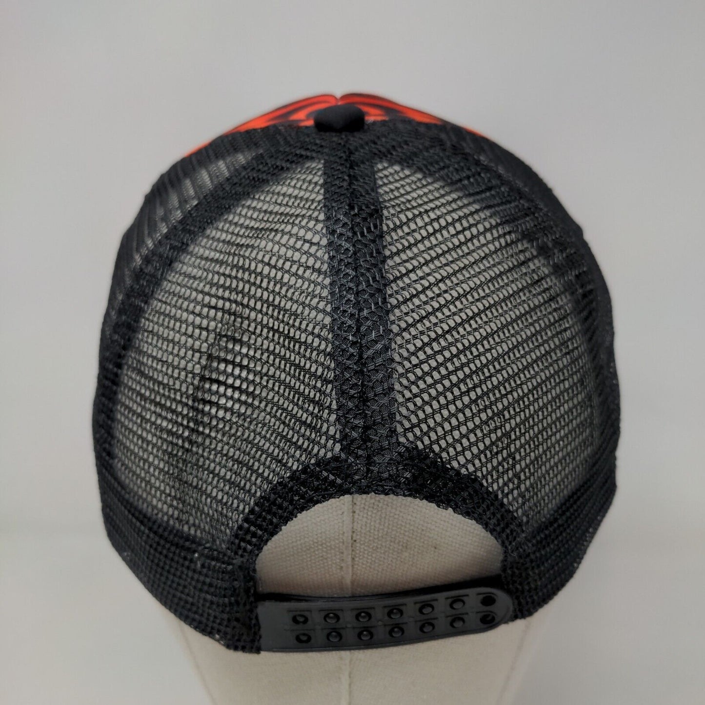 Unbranded Mens Snapback Mesh Back Hat Black Adjustable Graphic Flag Tiger Stripe
