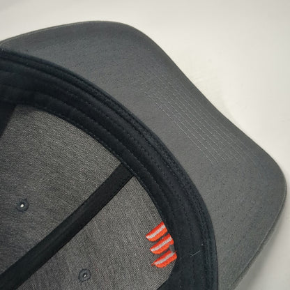 Richardson Trucker Hat Gray Black One Size Mesh Back Snapback McMillen Logo Hat