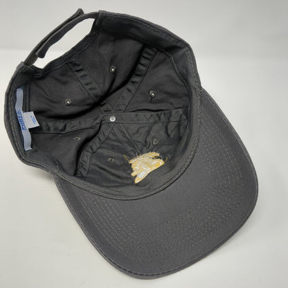 Trojans Strapback Hat Gray One Size Adjustable Embroidered Port & Company Cotton