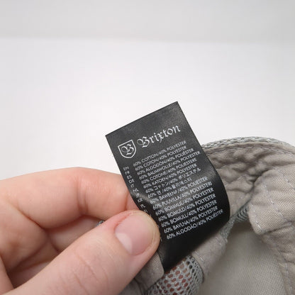 Brixton Manufacturing Co. Snapback Trucker Hat Gray OS Adjustable Mesh Back