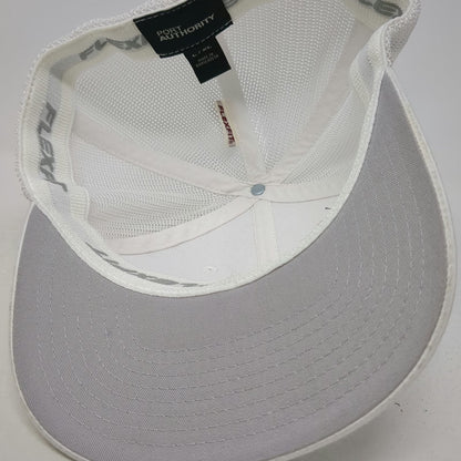 Port Authority White Baseball Cap XL Mesh Stockholm Precision Tools Patch Hat