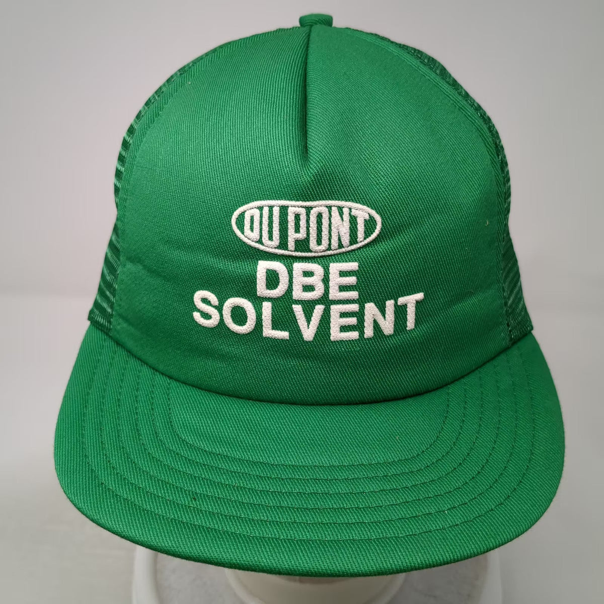 Paramount DuPont DBE Solvent Green OS Trucker Hat Snapback Made USA Vintage Mesh
