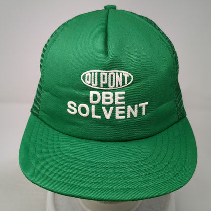 Paramount DuPont DBE Solvent Green OS Trucker Hat Snapback Made USA Vintage Mesh