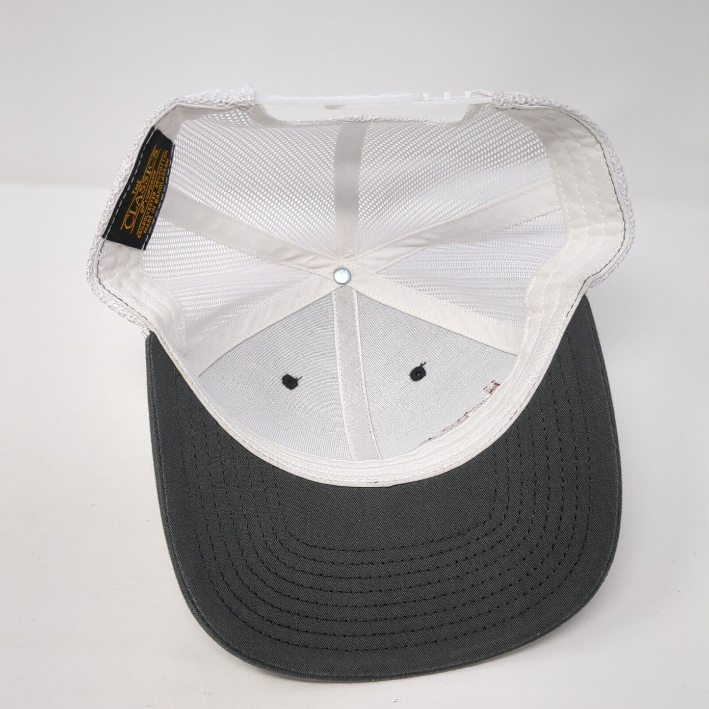 Km Snapback Trucker Hat Gray One Size Adjustable Mesh Back Classics Yupoong