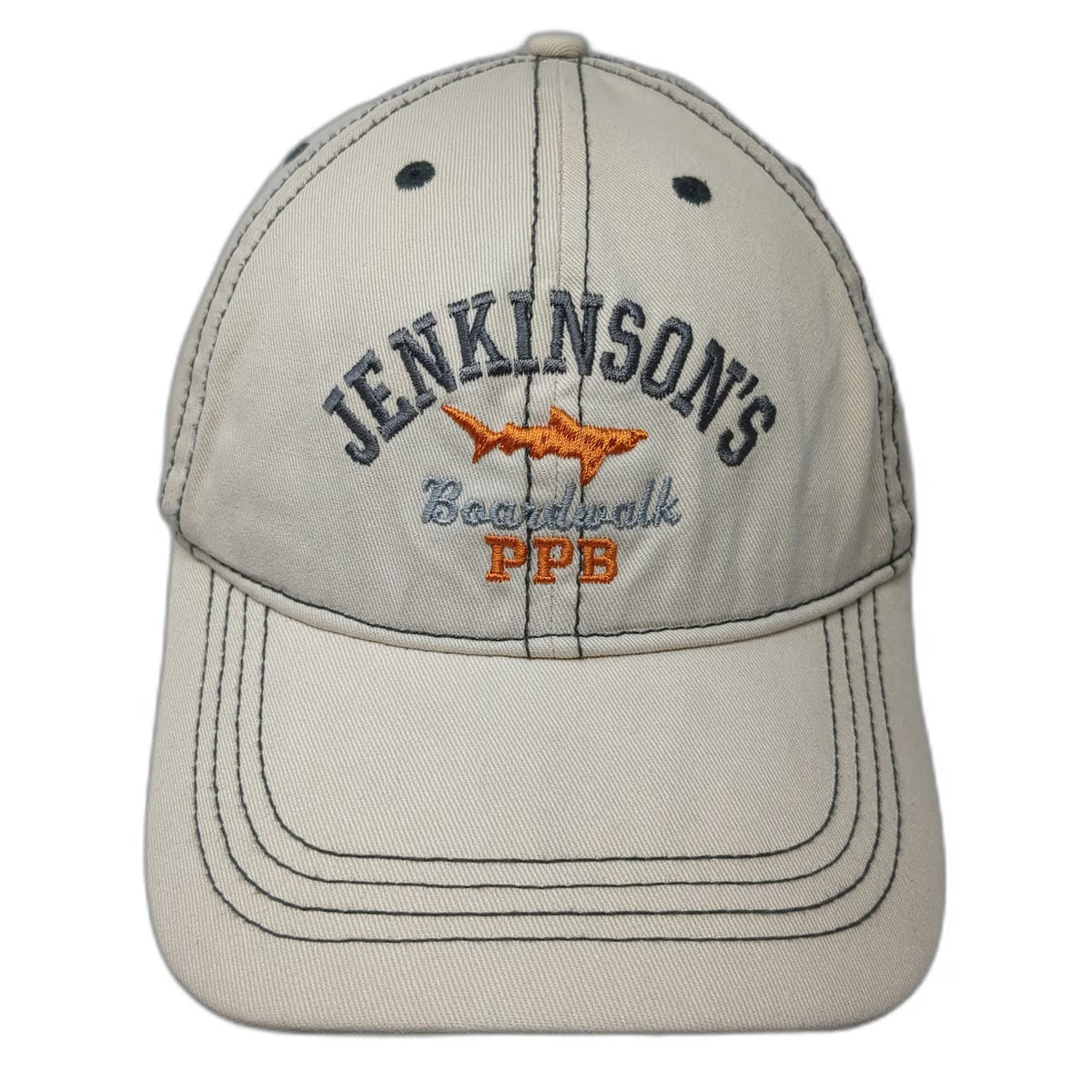 PR Mountain Baseball Cap Beige One Size Jenkinson's Boardwalk PPB Shark NJ Hat