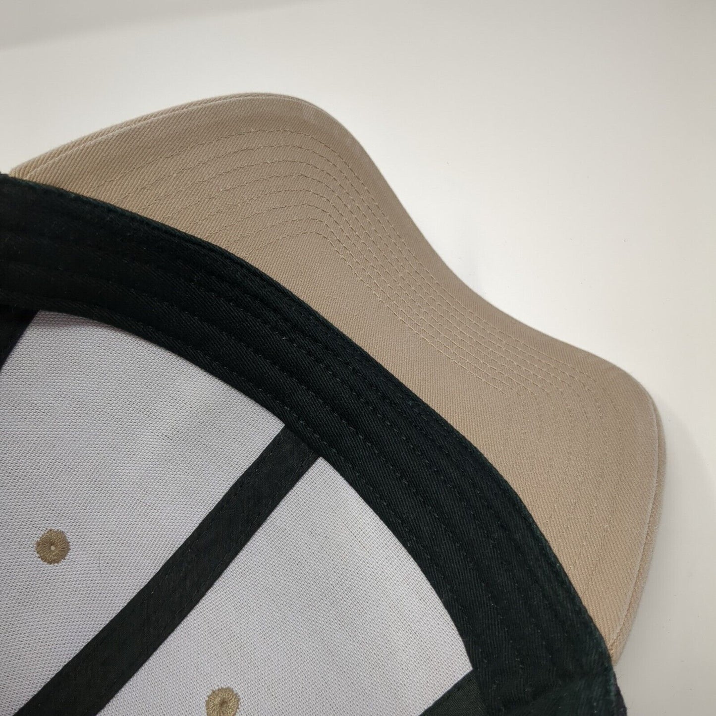 Fully Promoted Snapback Trucker Hat Tan One Size Mesh Back Outdoor Cap