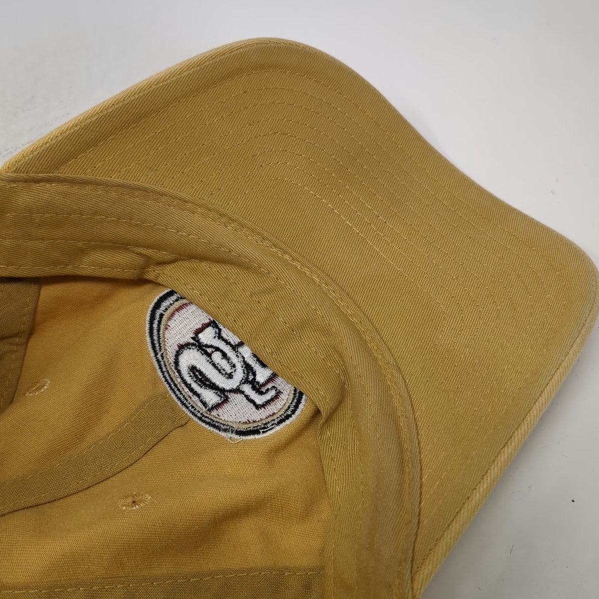 San Francisco 49ers NFL Yellow One Size Cotton Slideback Hat Logo Curved Brim