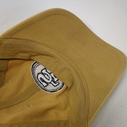 San Francisco 49ers NFL Yellow One Size Cotton Slideback Hat Logo Curved Brim