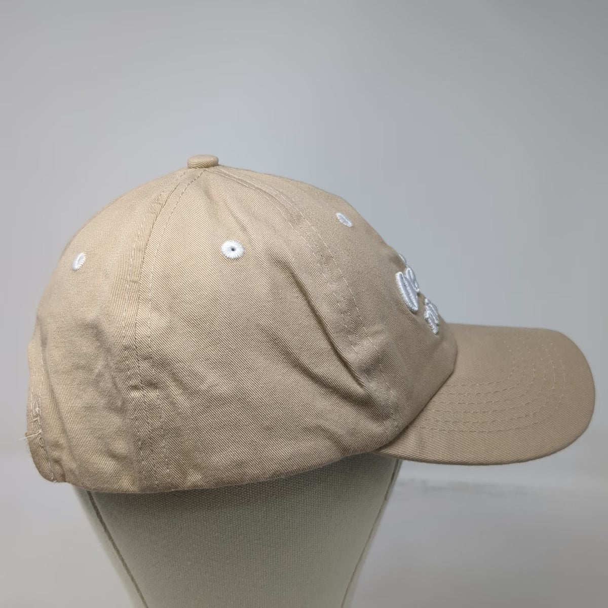 One&Only Palmilla Cotton Baseball Cap Beige One Size Strapback Curved Brim Hat