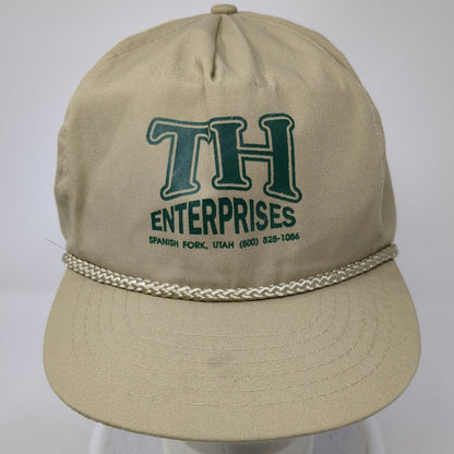 San Sun 5 Panel Brown Hat One Size Slideback Rope TH Enterprises Utah Business