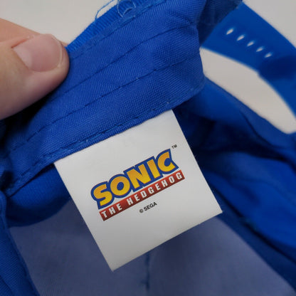 Sonic The Hedgehog Sega Snapback Hat Blue One Size Adjustable Vent Holes