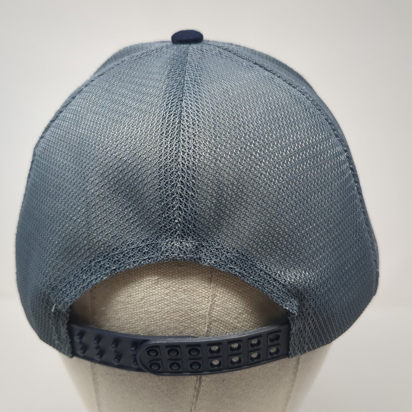 We Stand Together Reinvent The Way Our World Is Built Trucker Hat Blue OS Mesh