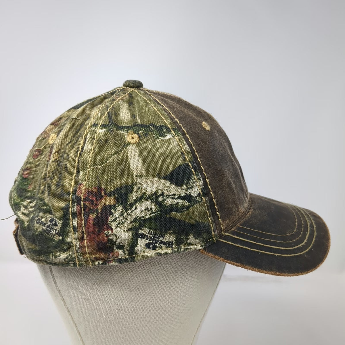 Port Authority Baseball Cap Brown One Size Camo Strapback River Adventures hat