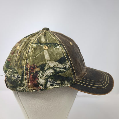 Port Authority Baseball Cap Brown One Size Camo Strapback River Adventures hat