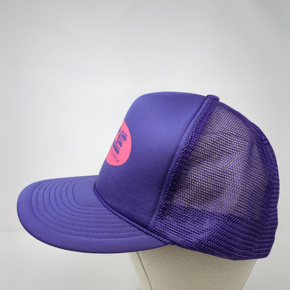 Ace Industrial Supply Snapback Trucker Hat Purple OS Adjustable Mesh Back Rope