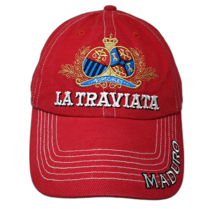 M.E.R.C.H. CAO La Traviata Maduro Red Baseball Cap One Size Strapback Crest Logo