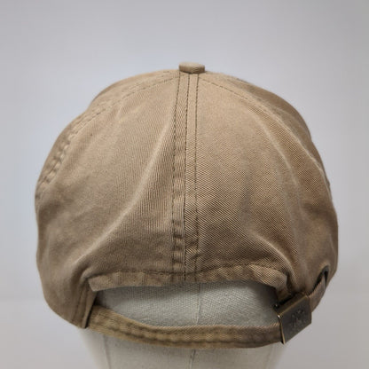 Rivers Edge Slideback Hat Tan One Size Adjustable Embroidered Camp David