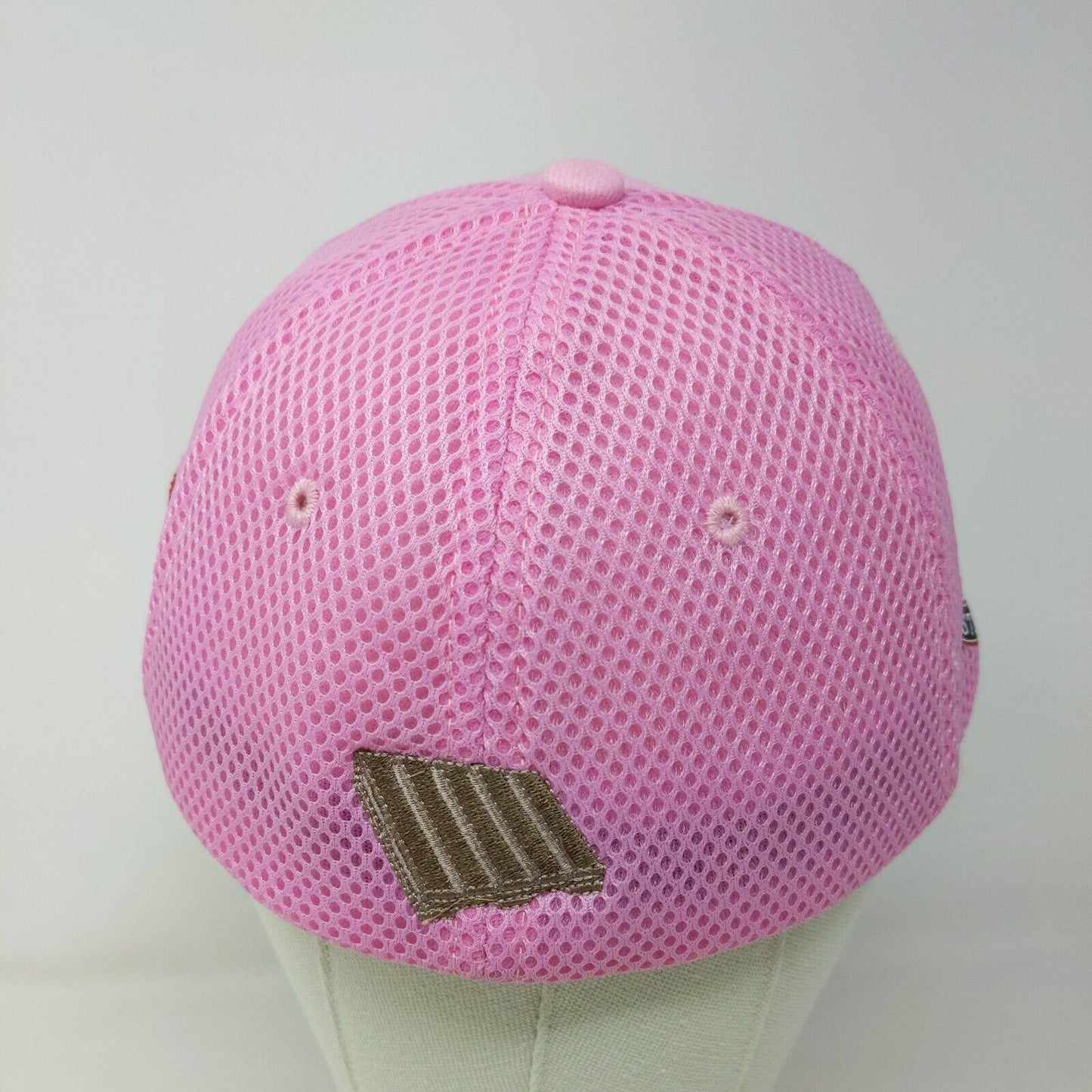 Pallet Express Women's Fitted Mesh Back Hat Pink Size M/L 100% Cotton