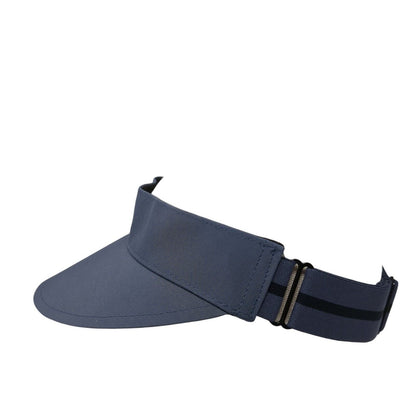 Unbranded Slideback Sun Visor Hat Slate Gray One Size Adjustable Blank