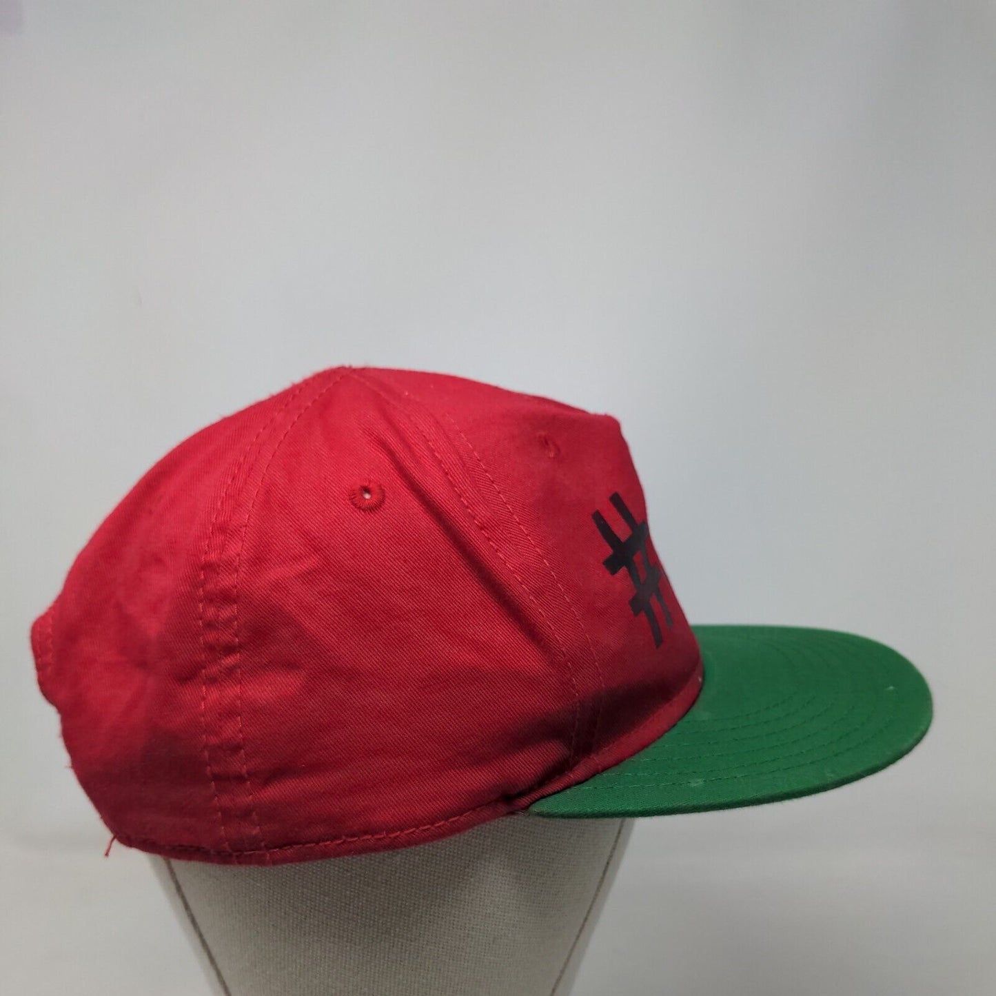 #elfie Snapback Hat Red OSFM Adjustable Colorblock Holiday Outdoor