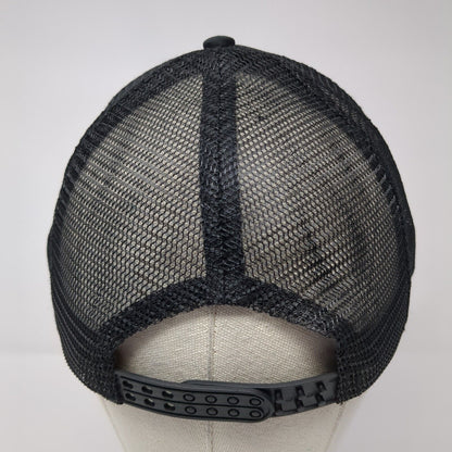 Alpha XI Delta South by Sea Snapback Trucker Hat Black One Size Mesh Back Rope