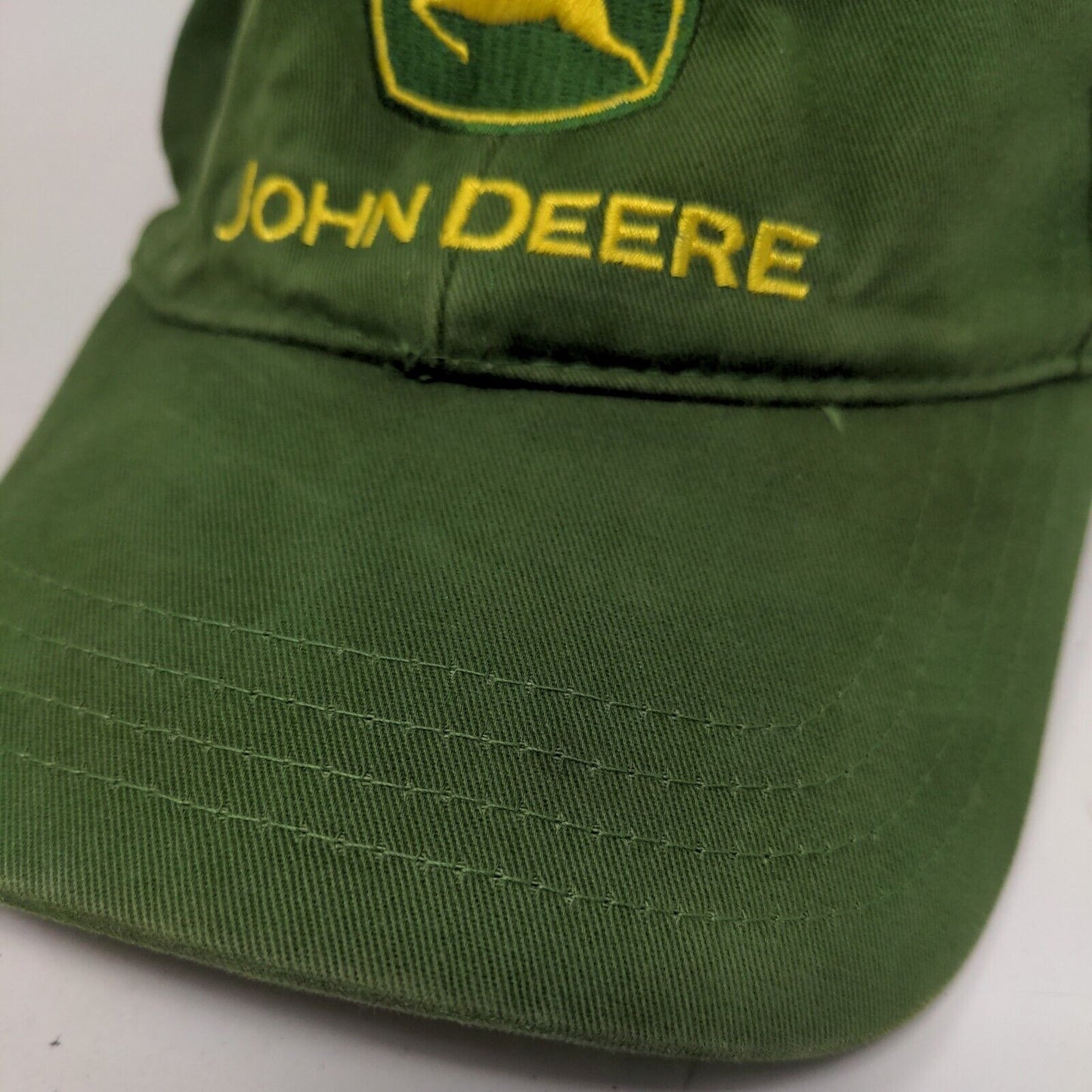 John Deere Slideback Hat Green One Size Adjustable Embroidered Vented Holes