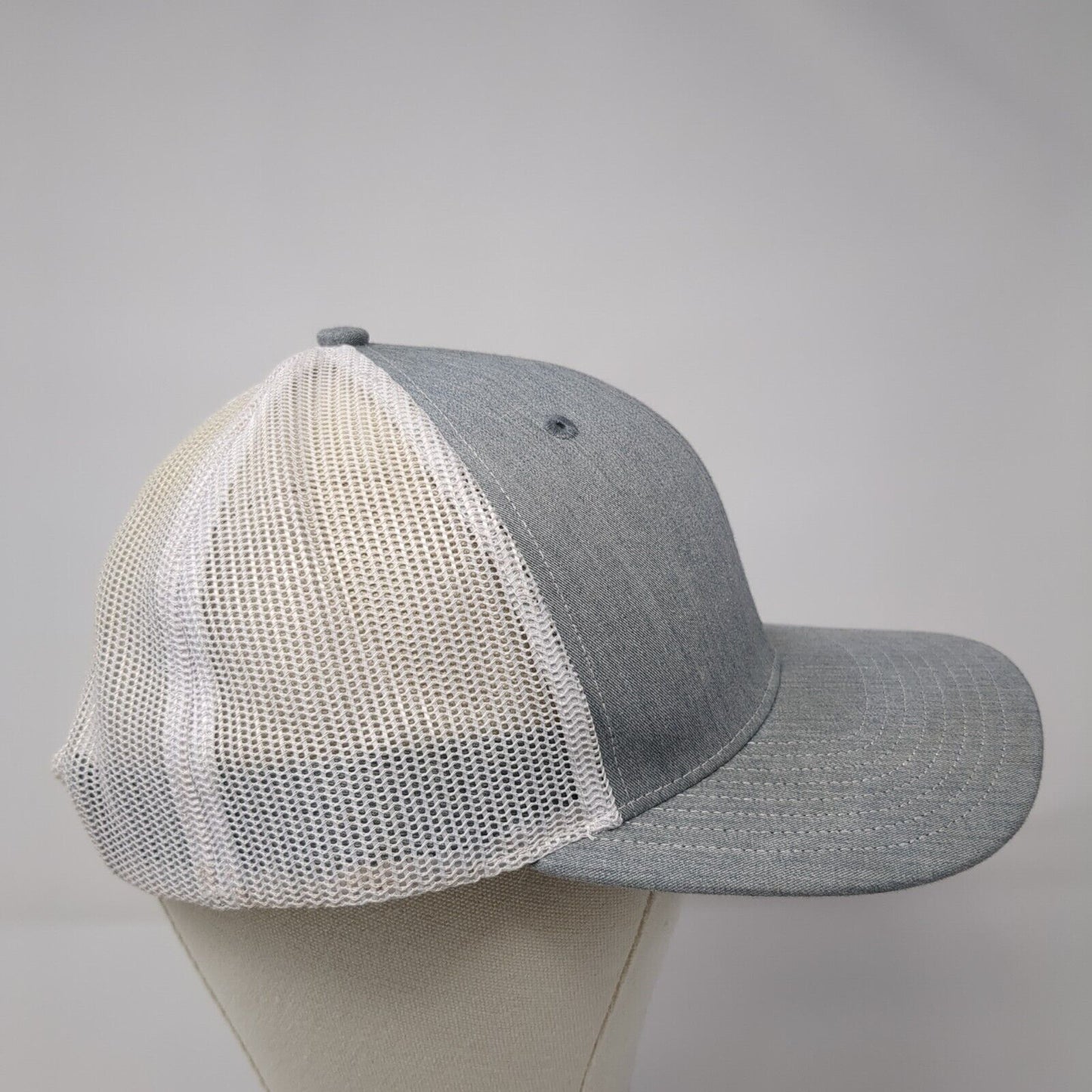 MP Snapback Trucker Hat Gray OS Adjustable Embroidered Mesh Back Richardson