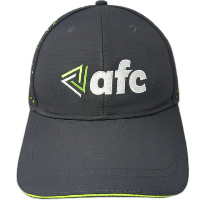 CapAmerica Baseball Cap Gray One Size Perforated Performance Golf AFC Logo Hat