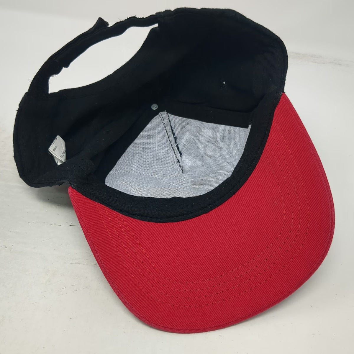 5 Panel Black Red Hat OSFM Oh Deer Reindeer Antlers Christmas Holiday Graphic