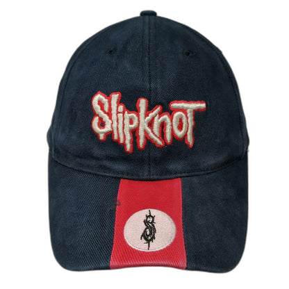 Bio-Domes Slipknot Baseball Cap Blue Red M Band Stretch Fit Graphic Logo Hat