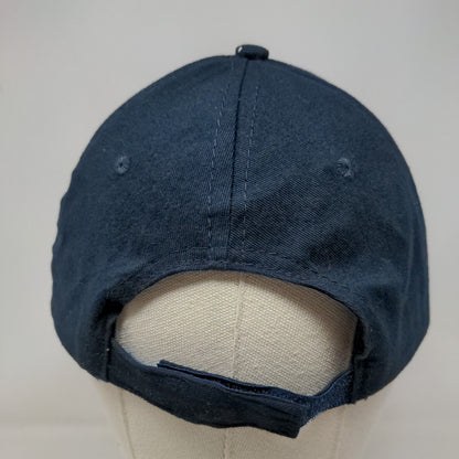 New York Yankees Men's Strapback Hat Blue Embroidered Logo MLB 100% Cotton