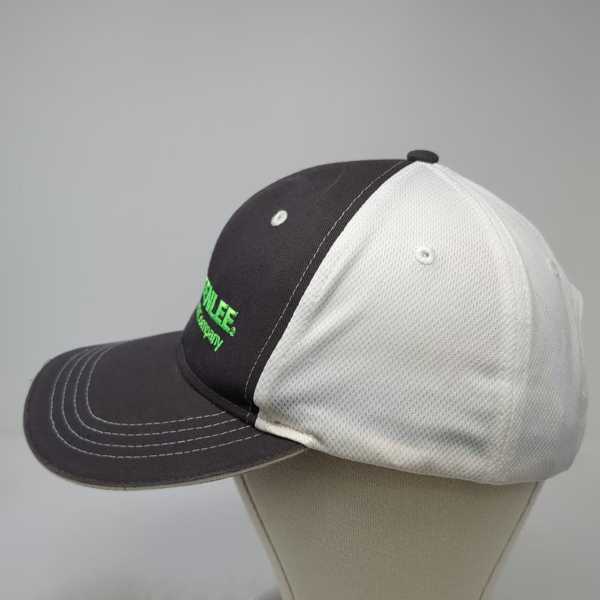Greenlee A Textron Company Baseball Cap Gray OSFM Logo Mesh Back Strapback Hat